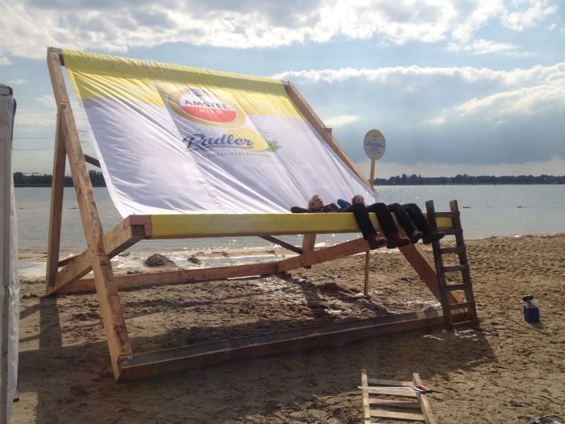 Beach chairs Amstel Radler door FaberExposize