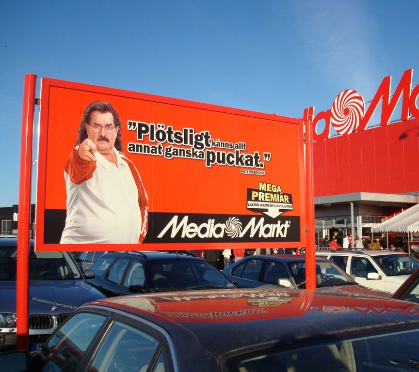 Billboard reclame voor Mediamarkt door FaberExposize