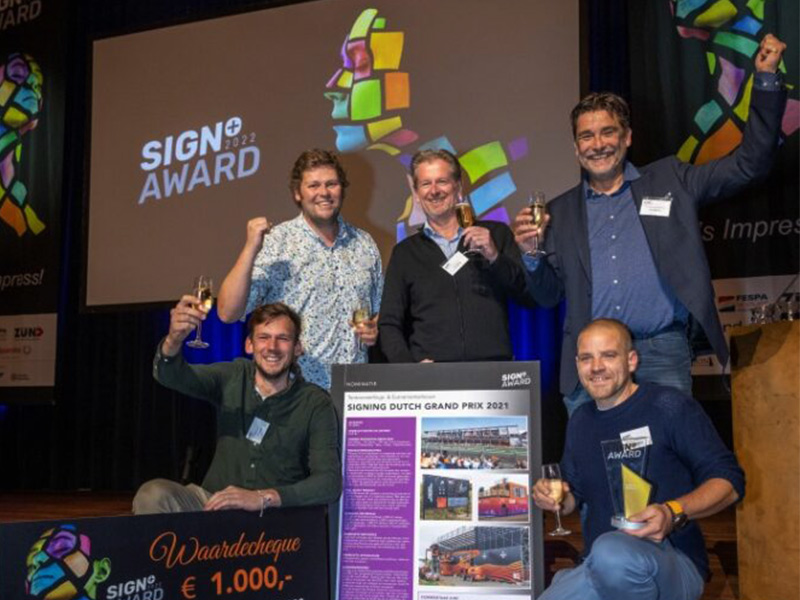 Sign+ Award uitreiking voor FaberExposize